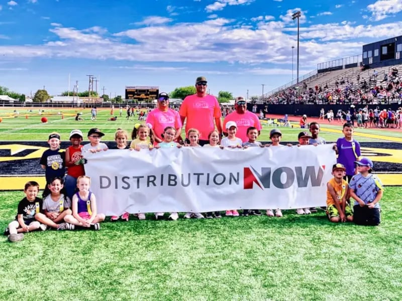 DNOW Lights supports education in our communities, volunteering at FJ Young Elementary's First Grade Field Day. #CommunitySupport #EducationMatters