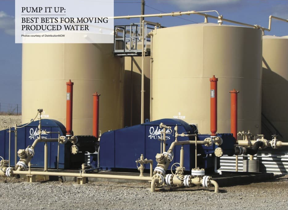 Odessa Pumps Moving Produced Water Shale Play Water Management
