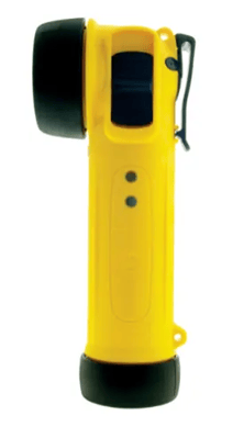 ATEX and IECEx certified, the Wolf Safety R-50 right angled, rechargeable torch offers excellent robustness, reliability and performance.