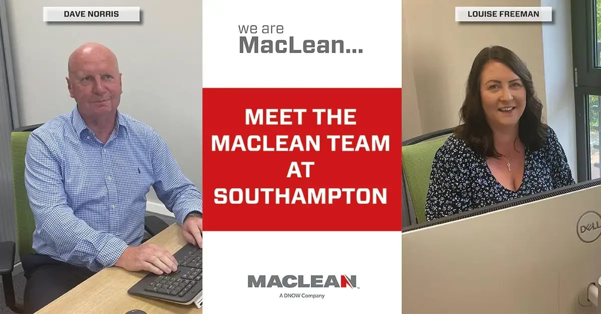 MacLean International’s Southampton team: Dave Norris, Louise Freeman, & Richard Sherin, offering 90 years of industry experience to Southern England.