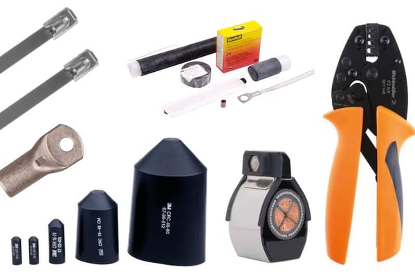 MacLean Electrical's range of cable accessories includes cable ties, banding, crimp terminals, insulating tape, end caps, markers, cleats and joints.