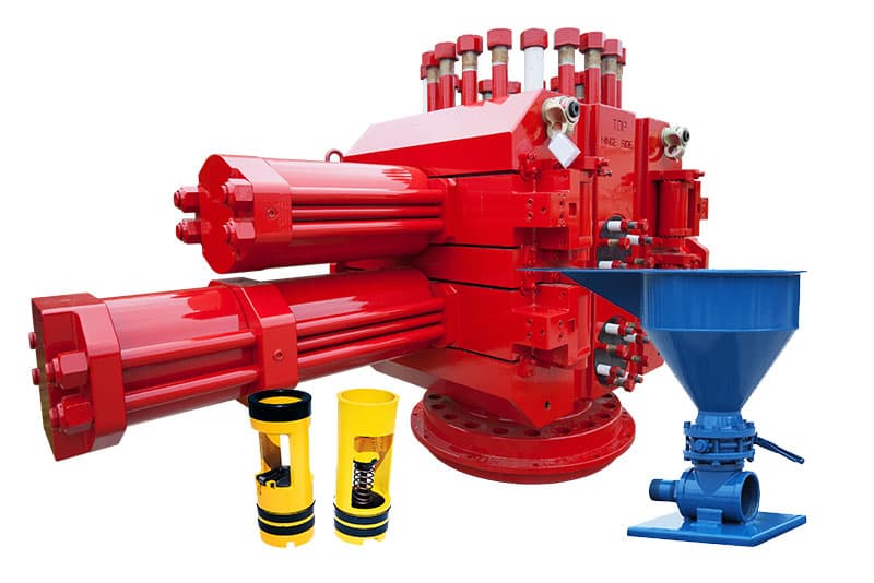 DNOW offers an assortment of blowout preventers, spares, repair parts, and various drilling products available for oilfield operations.