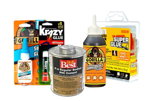 DNOW sells all purpose glue, CPVC glue, super glue and wood glue