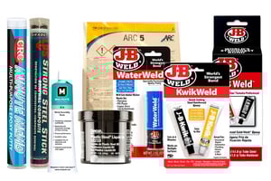 DNOW sells adhesive putty, epoxy putty, fast cure putty, and plastic steel putty to repair surface damage, fill cracks, holes and crevices.