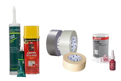 DNOW sells an assortment of industrial adhesives, sealants and tape rolls.