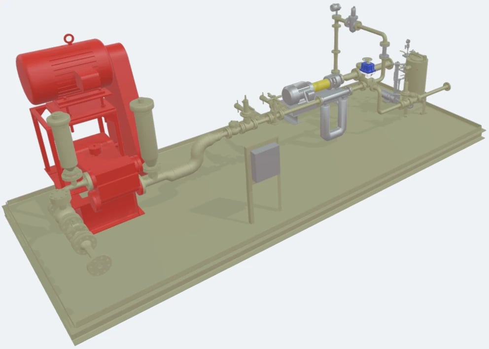 LACT unit facilitating precise measurement of petroleum product transfer between entities.