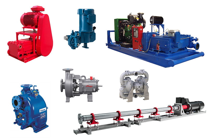 Thumbnail shows a wide variety of pump products that DNOW sells, repairs and maintains.