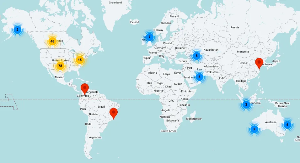 DNOW has a network of locations spanning more than 20 countries
