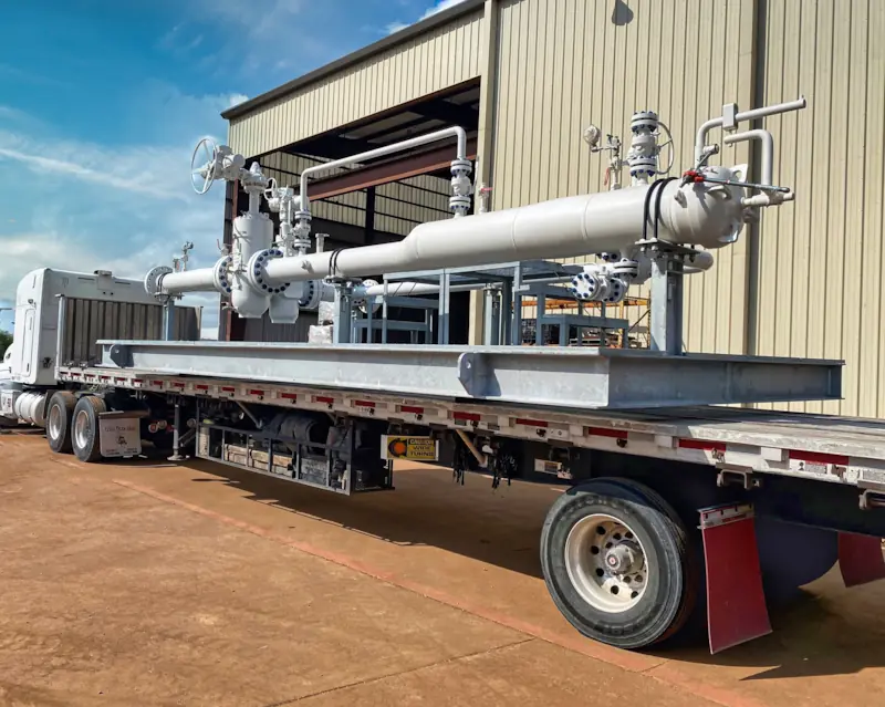Photo: A pigging launcher & receiver skid on its way to power up pipelines across the country, fabricated by Power Service, a DistributionNOW company. Photo: A pigging launcher & receiver skid on its way to power up pipelines across the country, fabricated by Power Service, a DistributionNOW company.