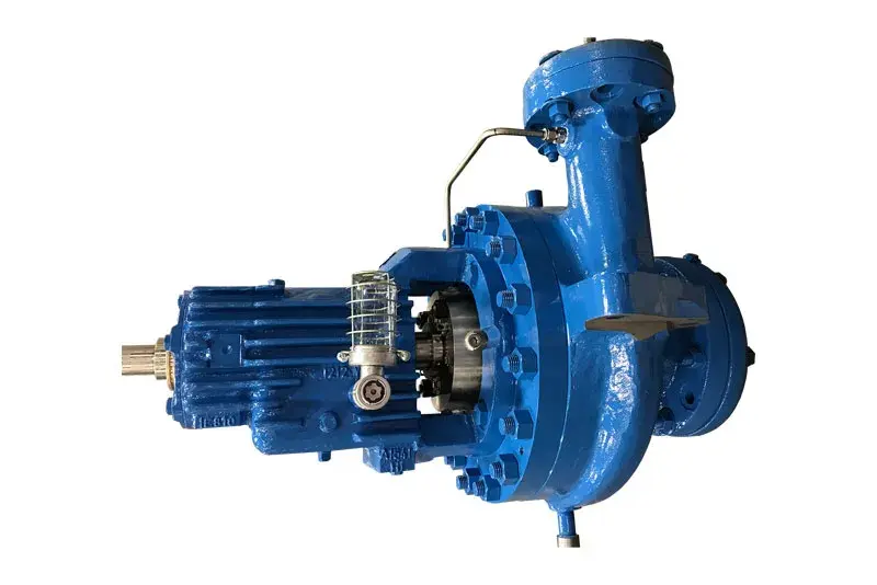 Image of API 610 pump with an upgraded power end, serviced and modified by DNOW