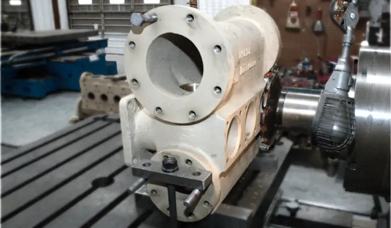 Photo of our pump repair shop has the ability to fabricate and machine repairs regardless of the complexity or scale of the job. Photo of our pump repair shop has the ability to fabricate and machine repairs regardless of the complexity or scale of the job.