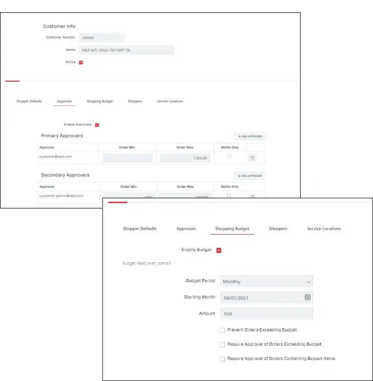 Shop.DNOW.com gives you more control for procurement through administrative setup.