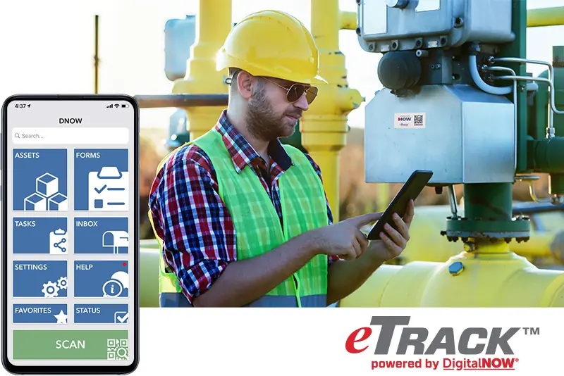 The eTrack, powered by DigitalNOW, platform is for management of service, maintenance requests and inventory management of pipeline assets.