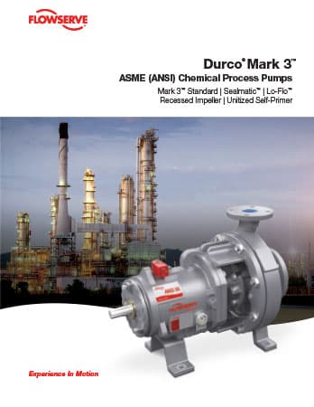 Flowserve Durco Mark 3 ANSI Chemical Process Pumps Brochure