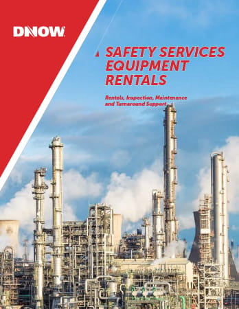 PDF thumbnail of Safety Services brochure for our safety requirements for rental equipment, personnel, and safety products for refineries.